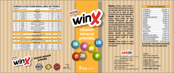 WINX VITAMIN&MINERAL PREMİX