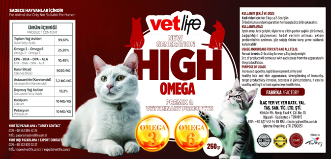 VETLIFE HIGH OMEGA SALMON OİL