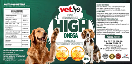 VETLIFE HIGH OMEGA SALMON OİL