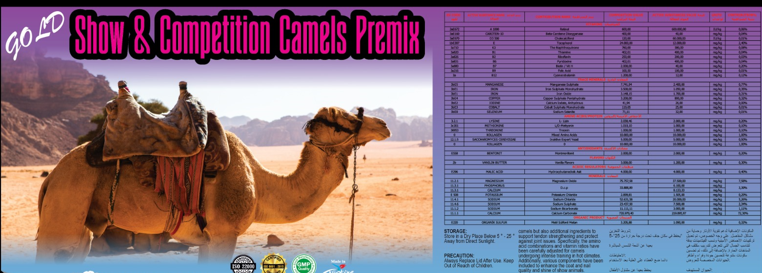 Gold SHOW&COMPETITION CAMEL PREMİKS